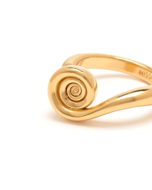 Missoma Metallic Spiral Stacking Ring