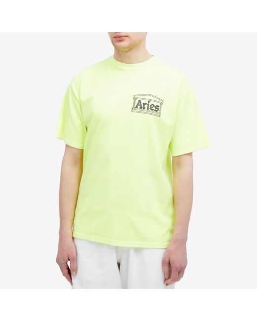 Aries Yellow Temple T-Shirt for men