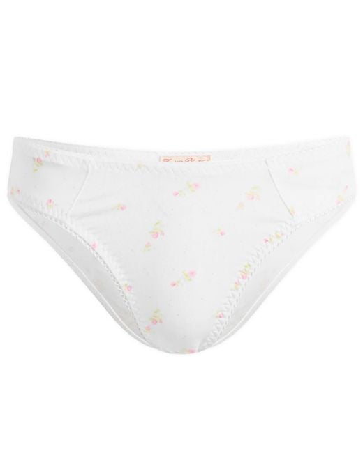 Fruity Booty White Rosette Brief