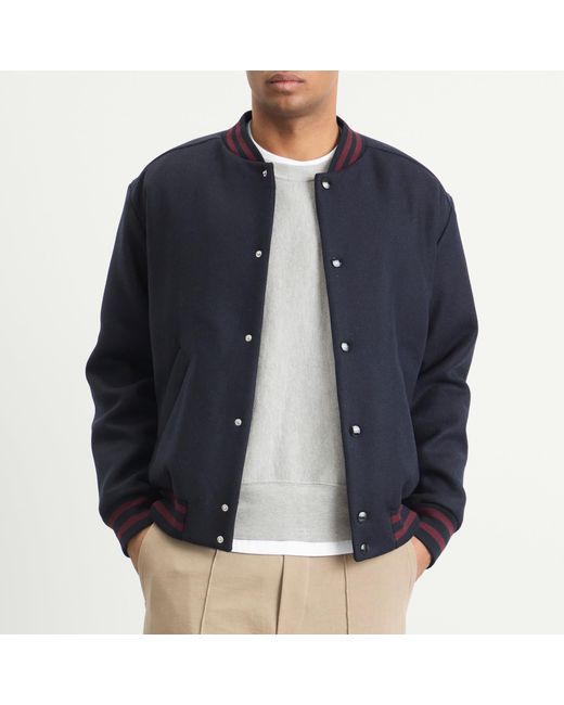 A.P.C. Blue Micky Varsiy Jacket for men
