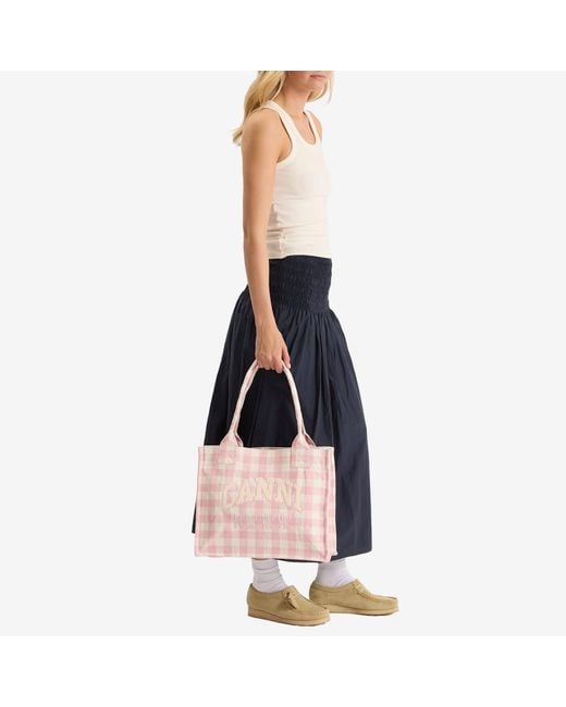 Ganni Pink Large Easy Shopper