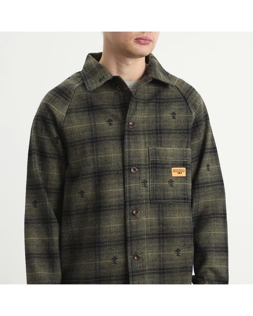 Service Works Green Thistle Plaid Foh Jacket for men