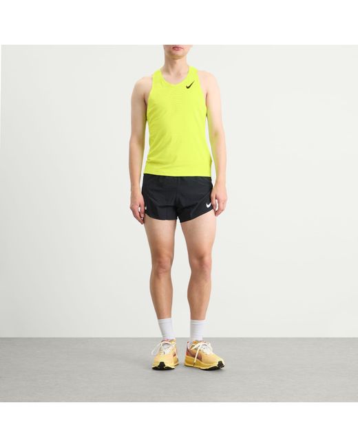 yellow nike gym top