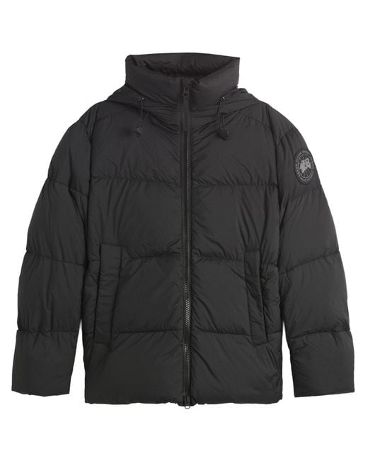 Canada Goose Black Crofton Matte Puffer Jacket for men