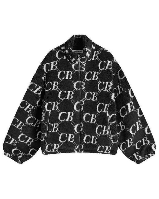 Cole Buxton Black Cb Monogram Fleece for men