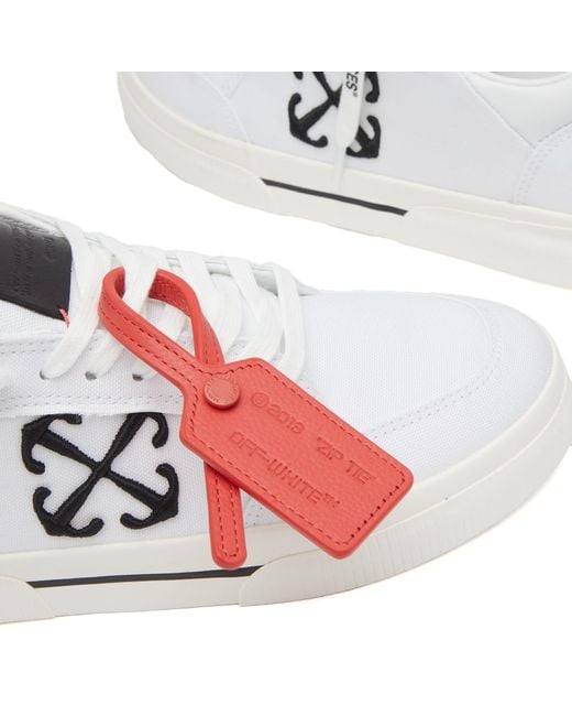 Off-White c/o Virgil Abloh White Off- Vulcanzied Canvas Sneakers for men