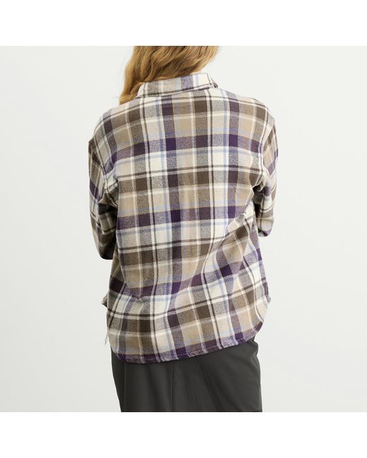 Beams Boy Gray Boy Workcheck Shirt