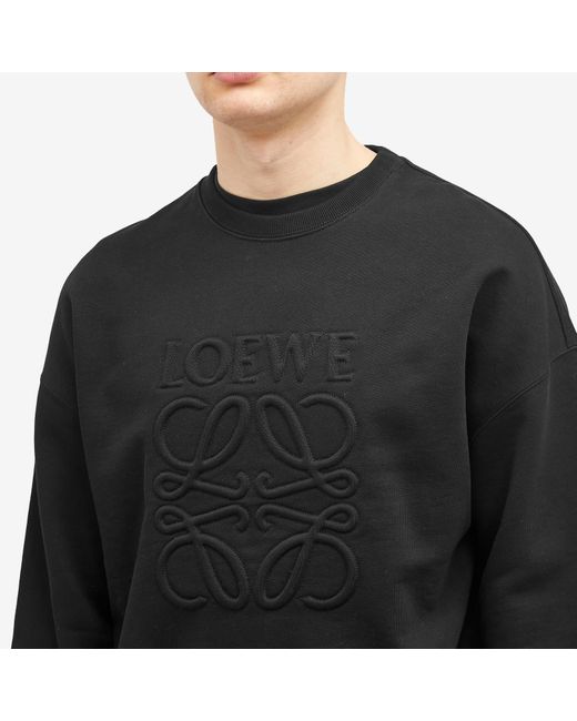 Loewe Black Tonal Logo Sweater for men