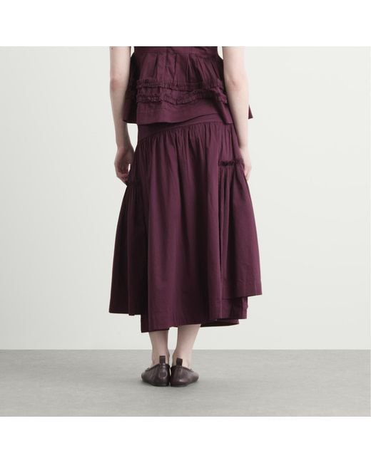 Damson Madder Purple Berta Midi Skirt