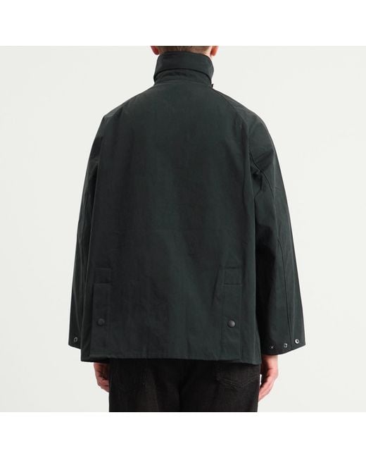 Barbour Black Os Peached Bedale Casual Jacket for men