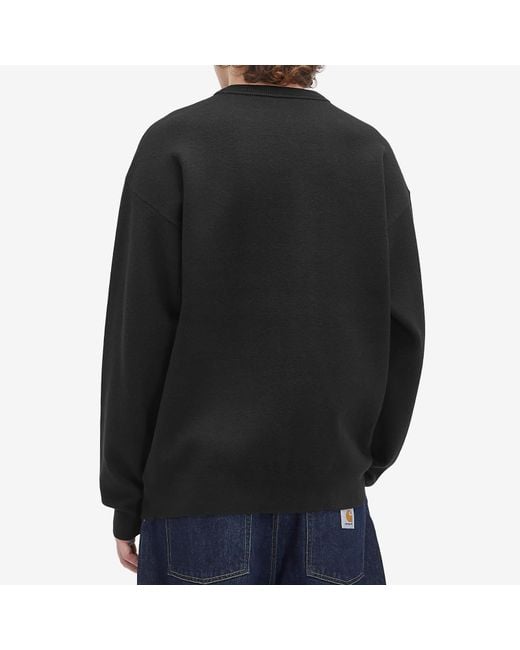 Aape By A Bathing Ape Black Aape Union Monogram Knit Sweater for men