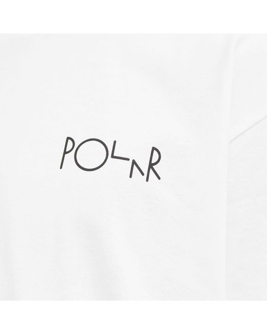 POLAR SKATE White Stroke Logo T-Shirt for men