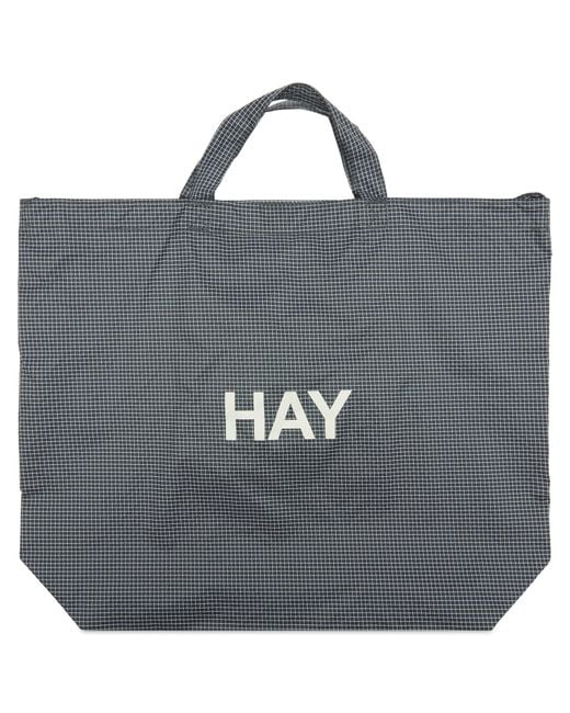 Hay Black Grid Crossover Bag