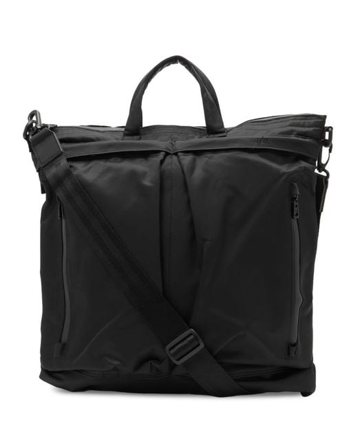 F/CE Black Recycled Twill 3-Way Helmet Bag