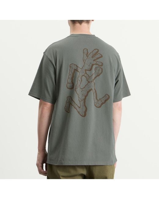 Gramicci Gray Livin' Pigment Dyed T-Shirt for men