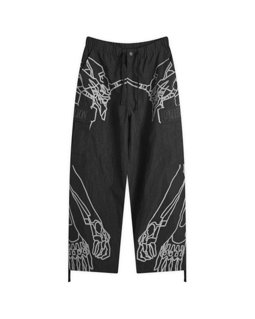 Pleasures Black Eva-1 Cargo Pants for men