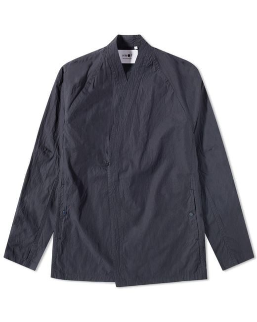 NN07 Blue Kotaro Kimono Jacket for men
