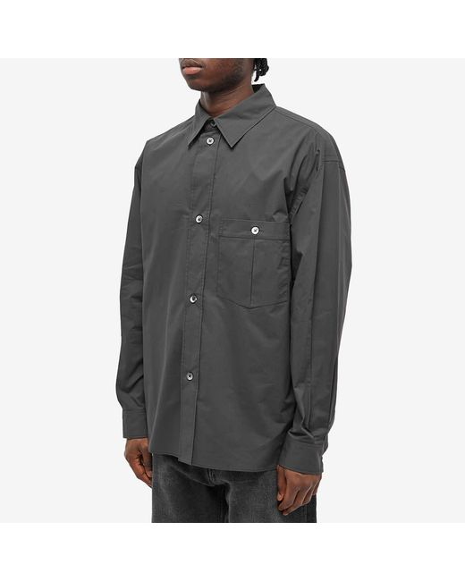 Margaret Howell Inverted Pocket Shirt in Gray for Men | Lyst