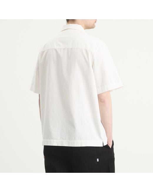 A.P.C. White Jude Vacation Shirt for men