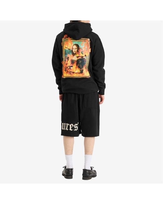 Pleasures Black Burn Again Hoodie for men