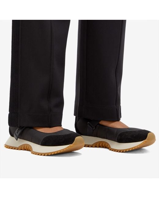 Moncler Black Nylon Pacey Ballet Flats