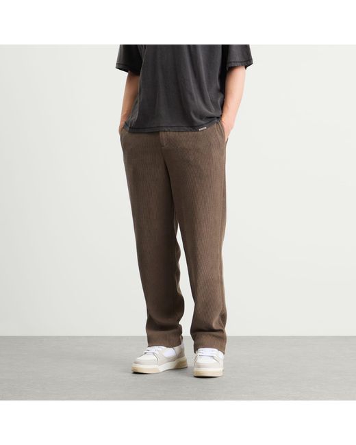 Represent Brown Ribbed Hybrid Pant for men