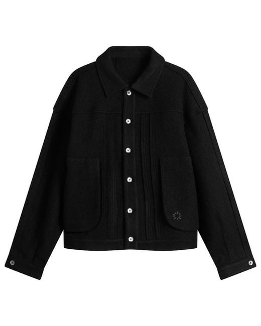 Ganter Black Cottonopolis Wool Jacket for men