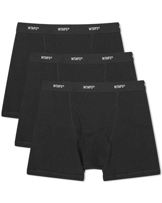 (w)taps Black Skivvies 3-Pack Boxer Shorts for men