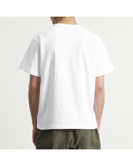 Larriet White Stencil T-Shirt for men