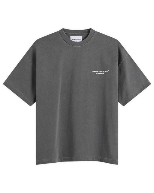 MKI Miyuki-Zoku Gray Design Studio T-Shirt for men