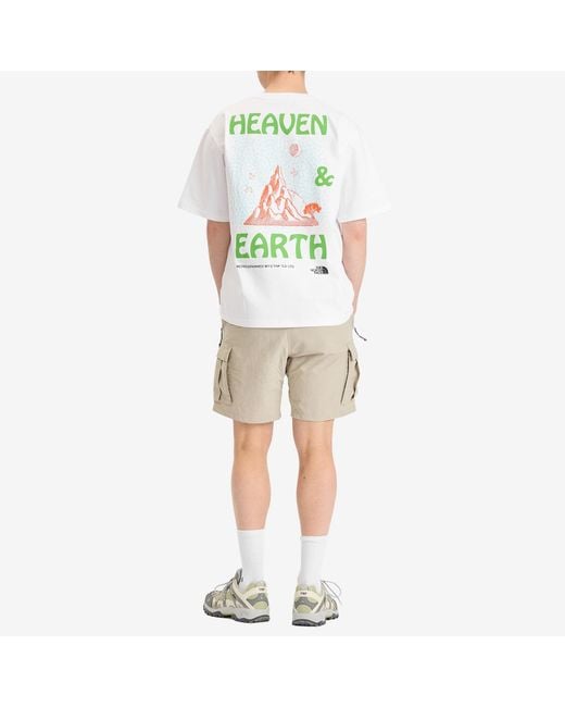 The North Face White Heaven & Earth Graphic T-Shirt for men