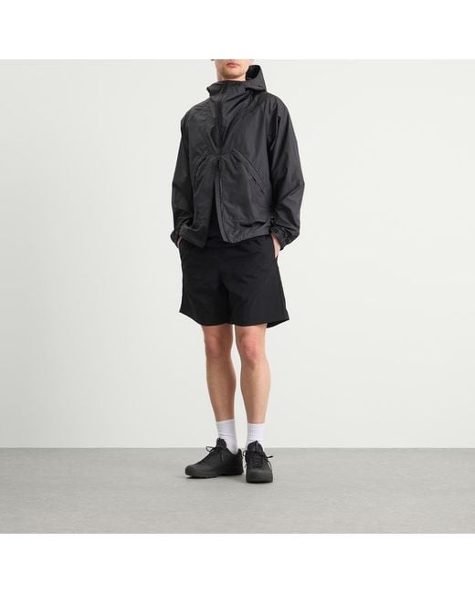 Goldwin Black Nylon Shorts for men