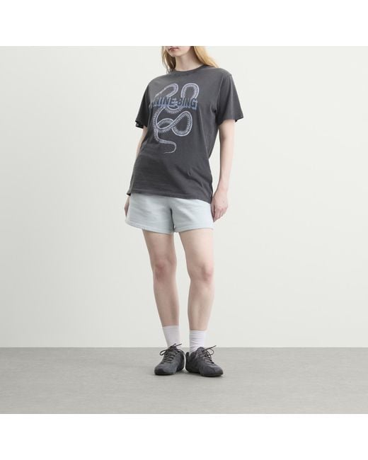 Anine Bing Blue Kam Sweat Shorts