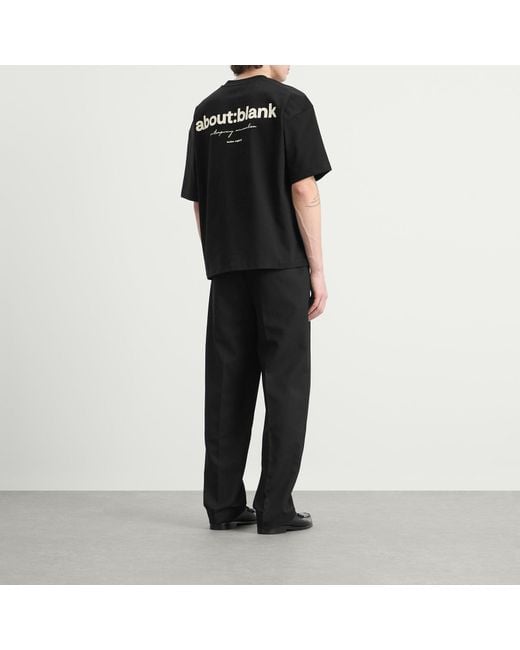 About Blank Black Box Logo T-Shirt for men