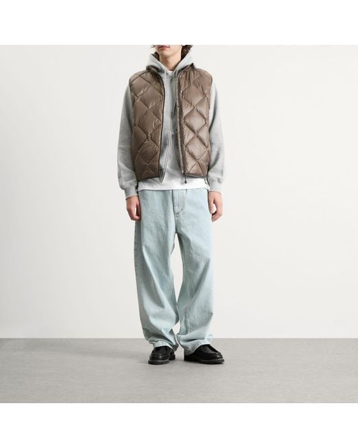 Thisisneverthat Brown Pertex Light Down Vest for men