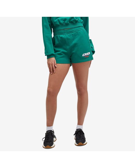 Casablancabrand Green Sweat Shorts