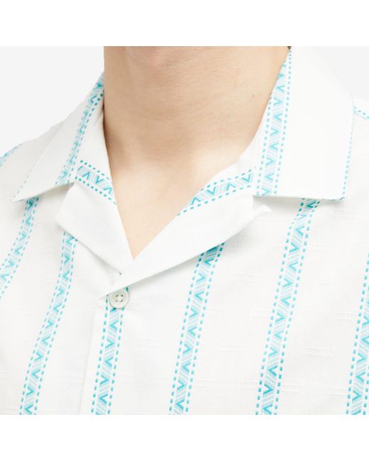 Portuguese Flannel Blue Donatella Vacation Shirt for men