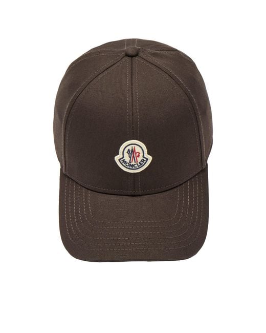 Moncler Brown Baseball Cap for men
