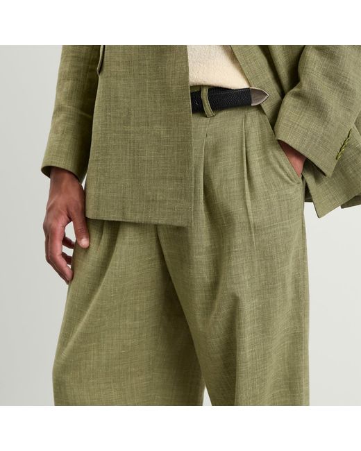 Ronning Green End. X Pleated Pant for men