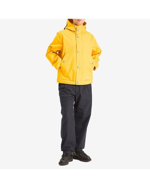 Stone Island Yellow Marina Aluminium Tela Parka Jacket for men