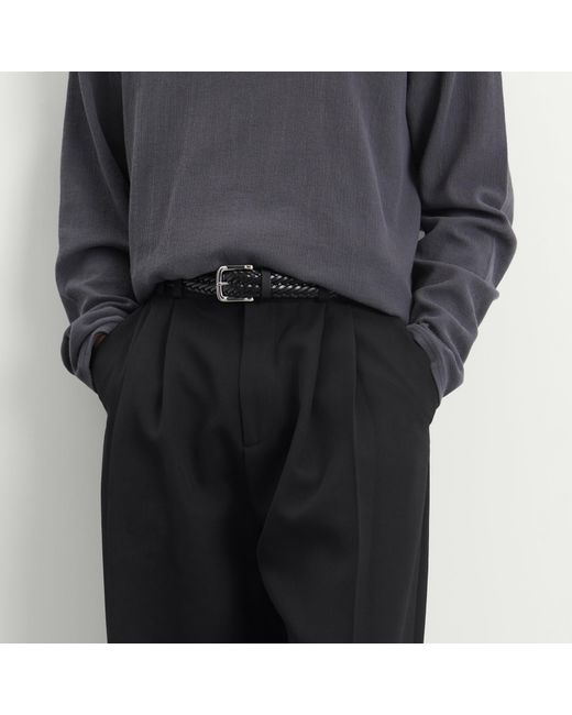 Studio Nicholson Black Line Tech Wool Pleated Trouser for men