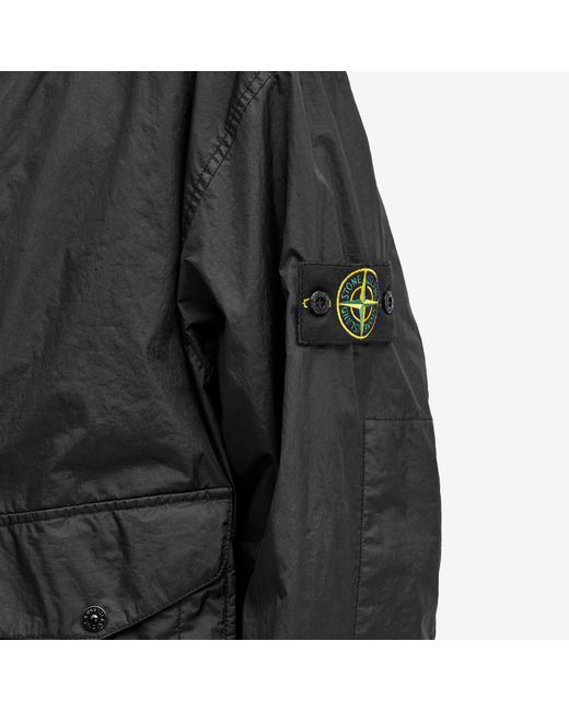 Stone Island Black Membrana 3L Tc Fishtail Parka Jacket for men