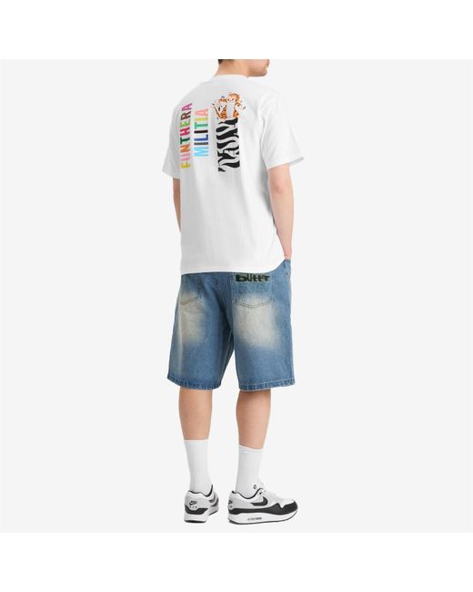 A Bathing Ape White Colors Tiger Tee for men