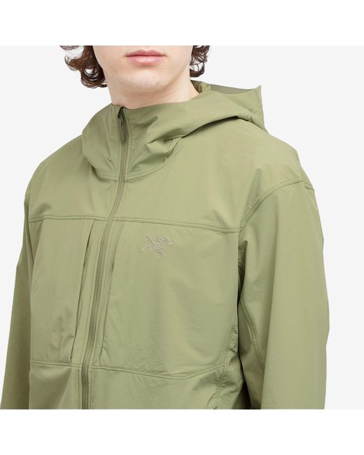 Arc'teryx Green Gamma Lightweight Hooded Jacket for men