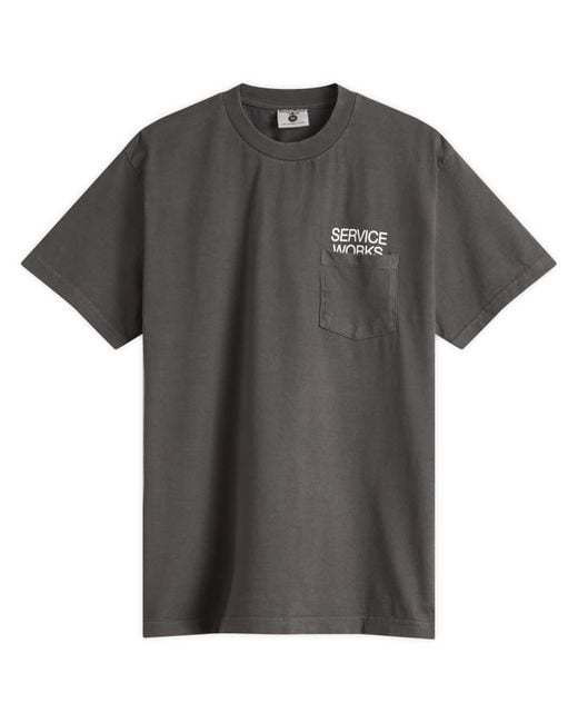 Service Works Gray Nourish Pocket Tee for men