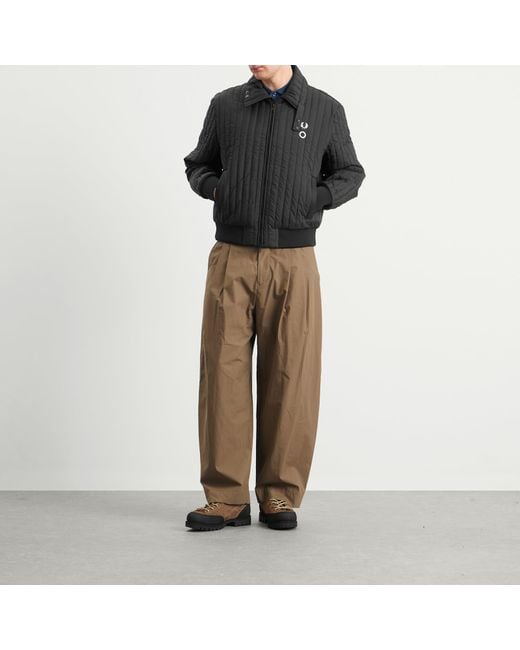 Fred Perry Black X Craig Quilted Jacket for men