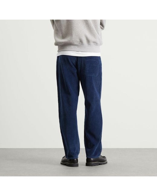 Folk Blue Barrel Leg Pant for men