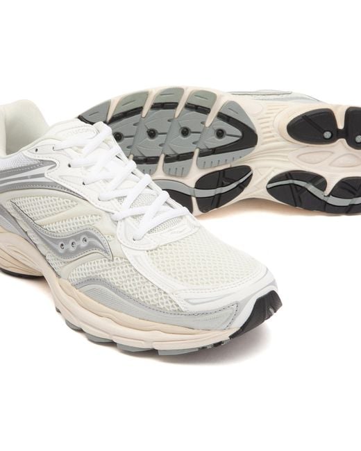 Saucony White Progrid Omni 9 Sneaker for men