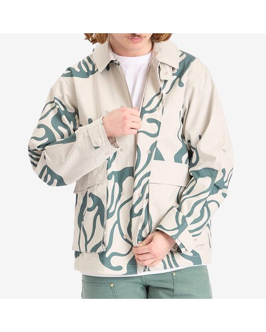 by Parra Blue Half Blob Hunting Jacket for men