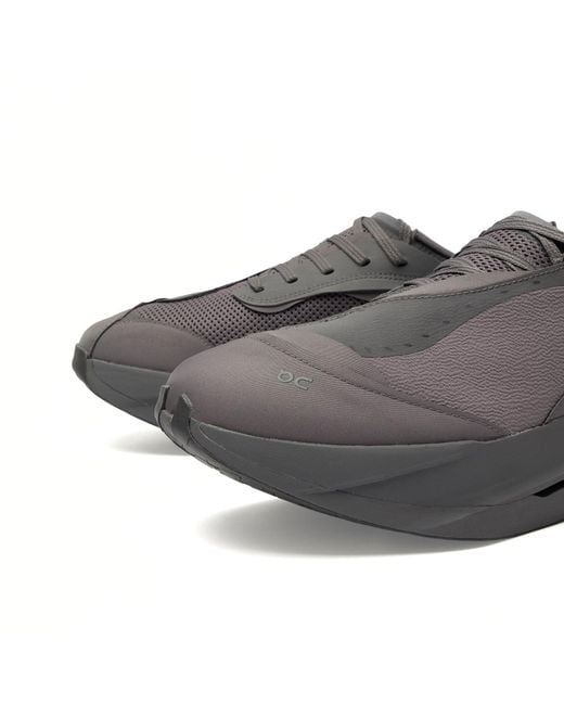 On Shoes Gray X Paf Cloudboom Volt Sneaker for men